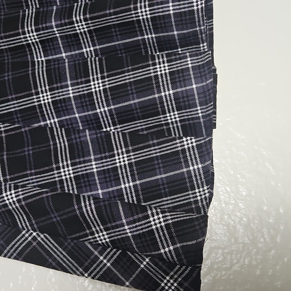 Garage Plaid Mini Skirt in Black and White - Picture 4 of 5